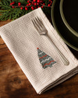 Embroidered Holiday Tree Napkin Set