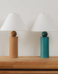 Pillar Table Lamp in Camel