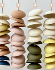 Colorblock Ceramic Wind Chimes