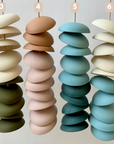 Colorblock Ceramic Wind Chimes