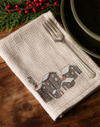 Embroidered Holiday Village Napkin Set