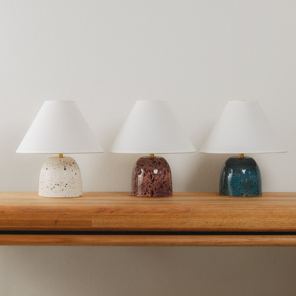 Era Table Lamp in Speckled Birch