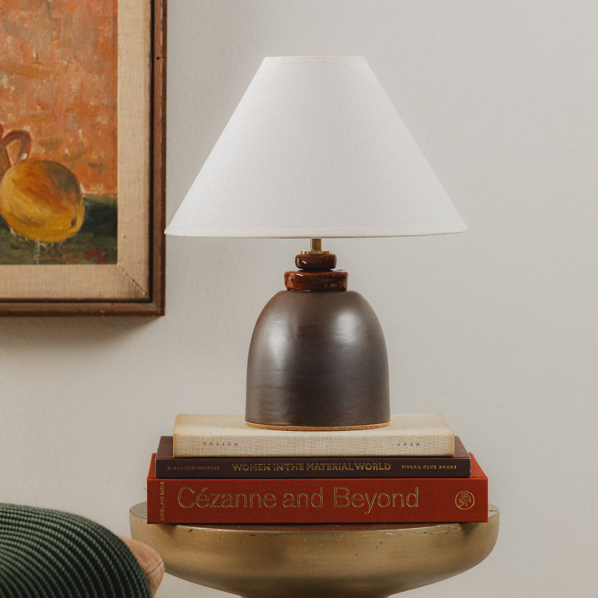 Stacked Table Lamp in Umber