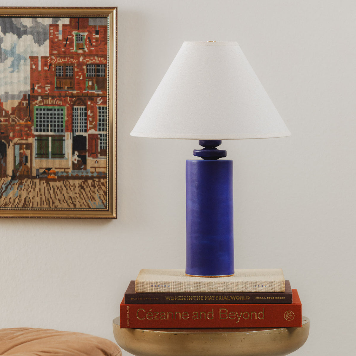 Balance Table Lamp in Cobalt