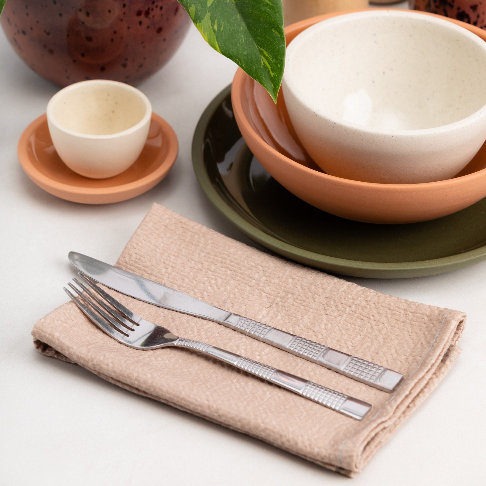 Bubble Cotton Napkins (Set of 4) Handmade