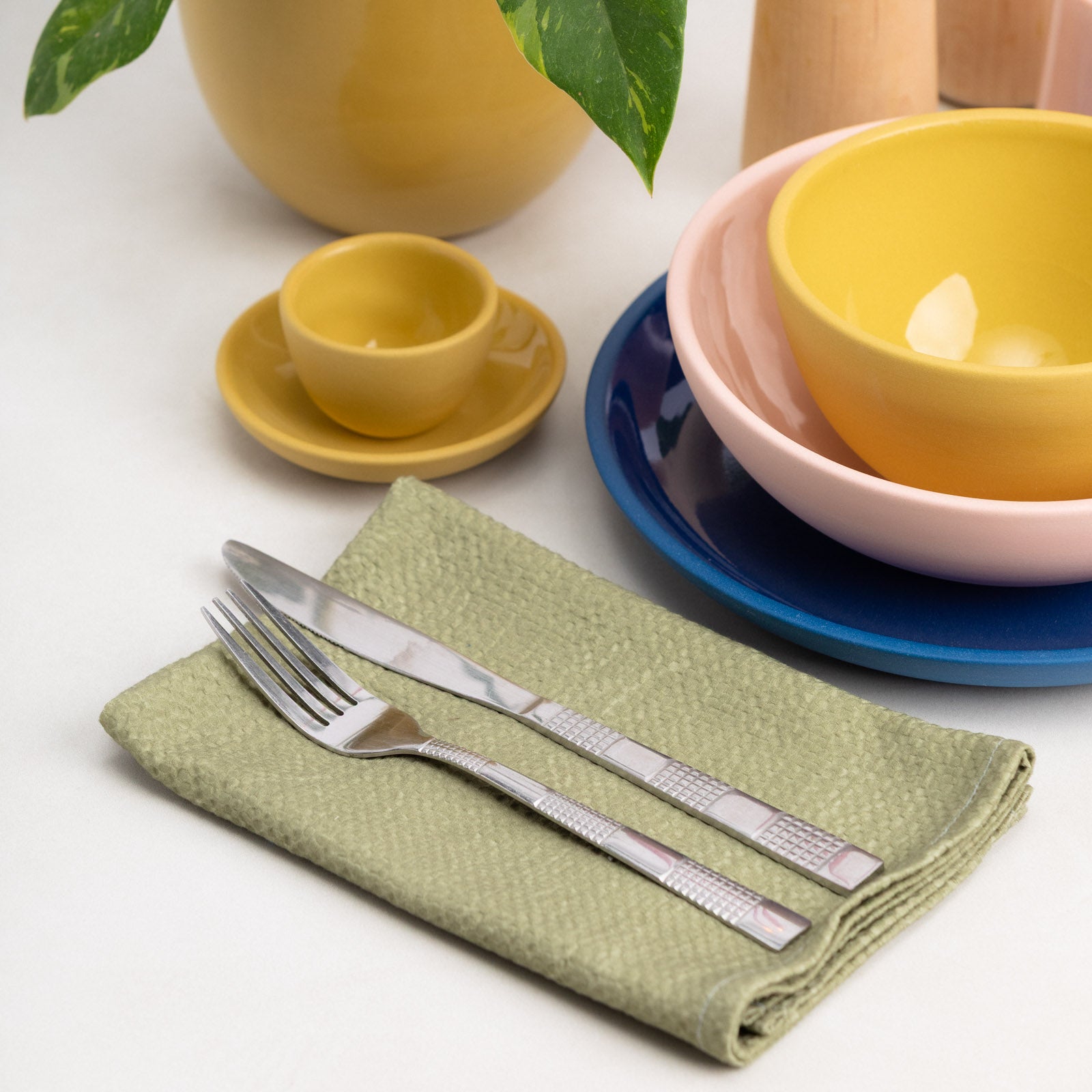 Bubble Cotton Napkins (Set of 4) Handmade