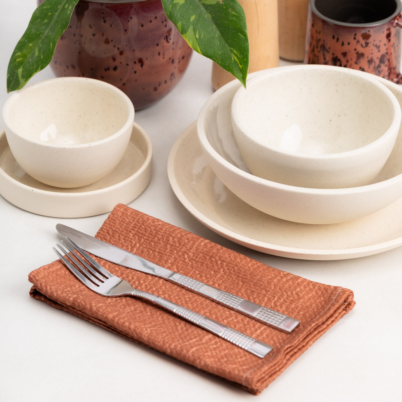 Bubble Cotton Napkins (Set of 4) Handmade