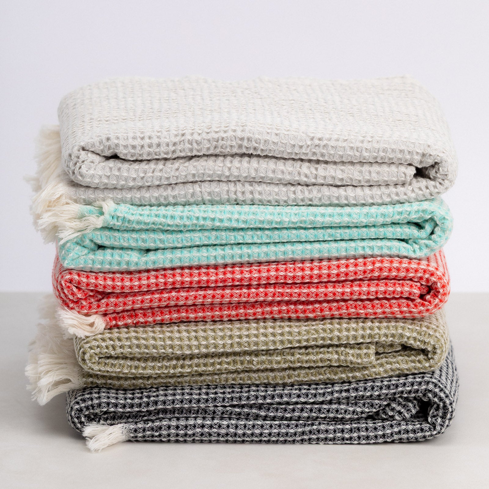 Hand Loomed Cotton Waffle Bath Sheet