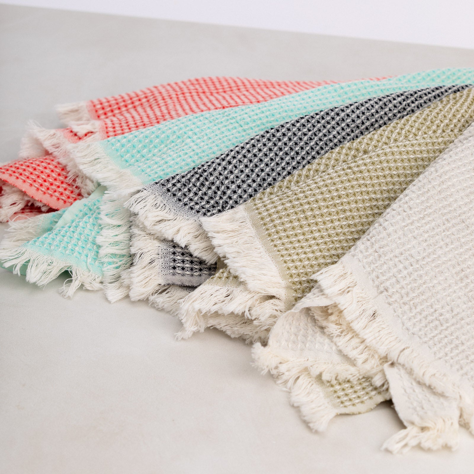 Hand Loomed Cotton Waffle Hand Towel