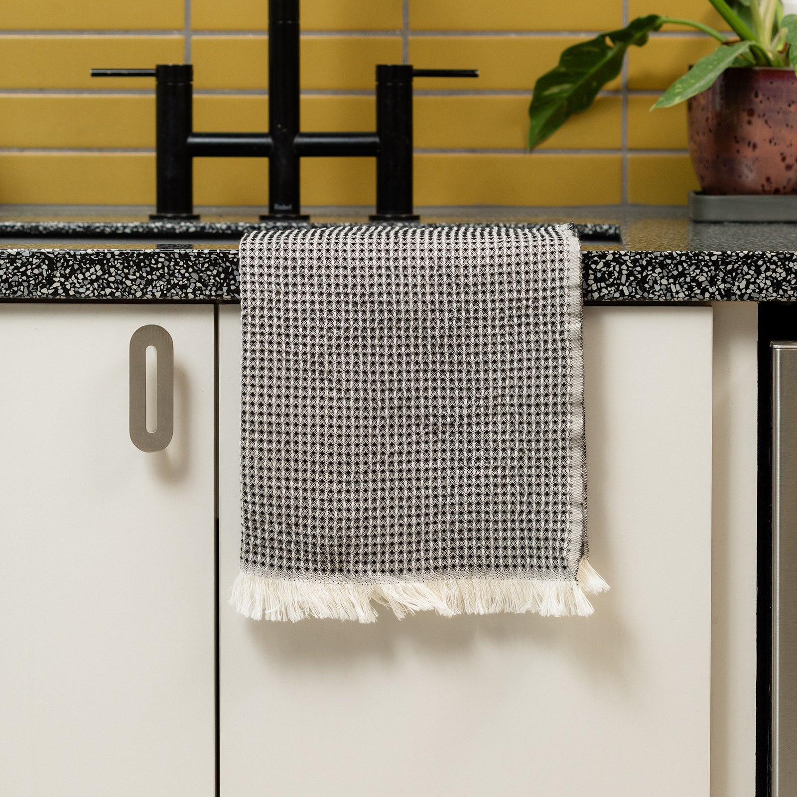 Hand Loomed Cotton Waffle Hand Towel