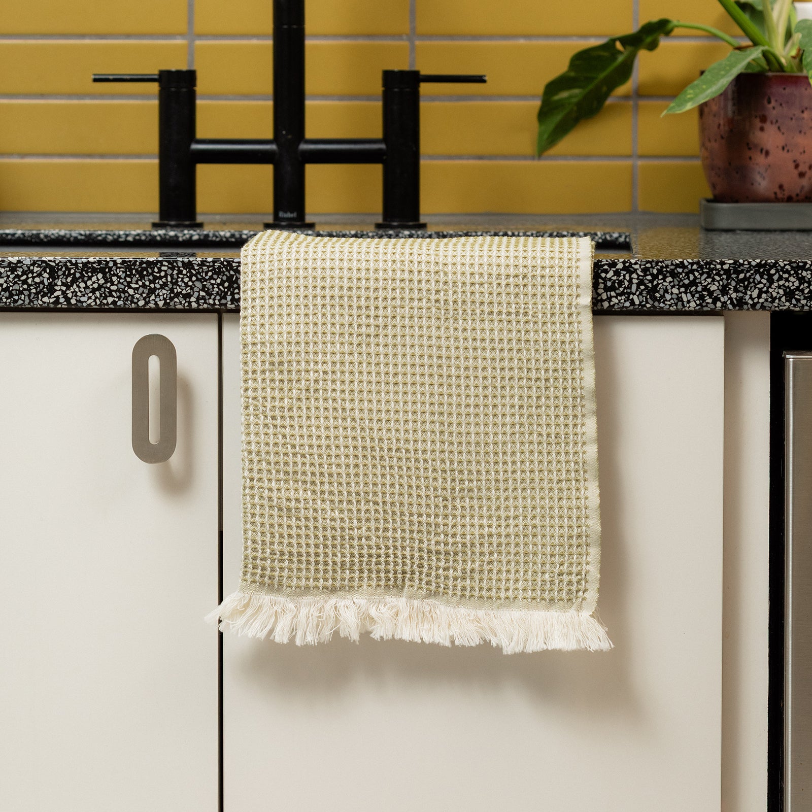 Hand Loomed Cotton Waffle Hand Towel