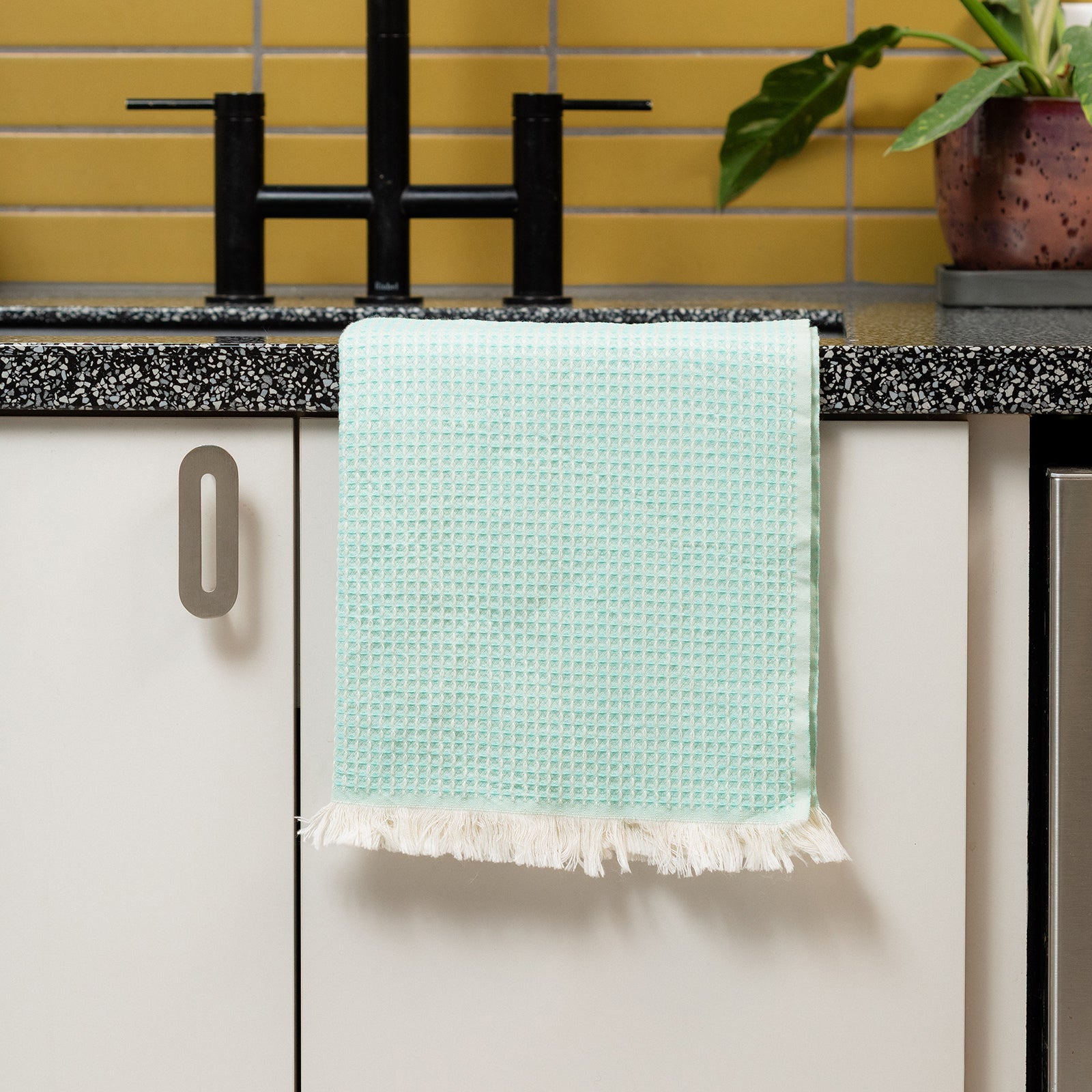 Hand Loomed Cotton Waffle Hand Towel