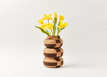 Anni Checkered Cork Vase