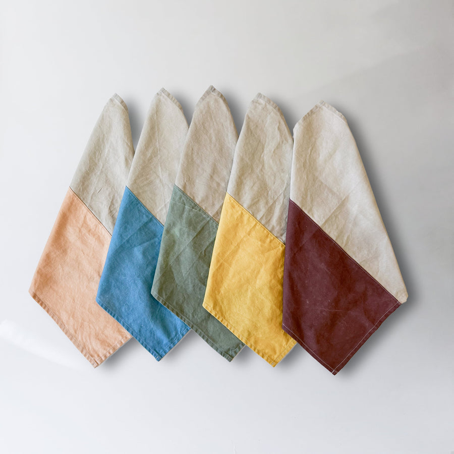 Duo Tone Napkins (Set of 4) Handmade