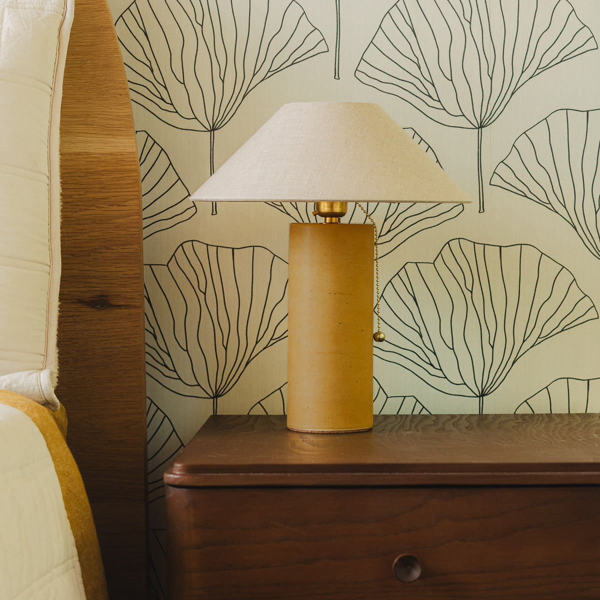 Column Table Lamp in Saffron
