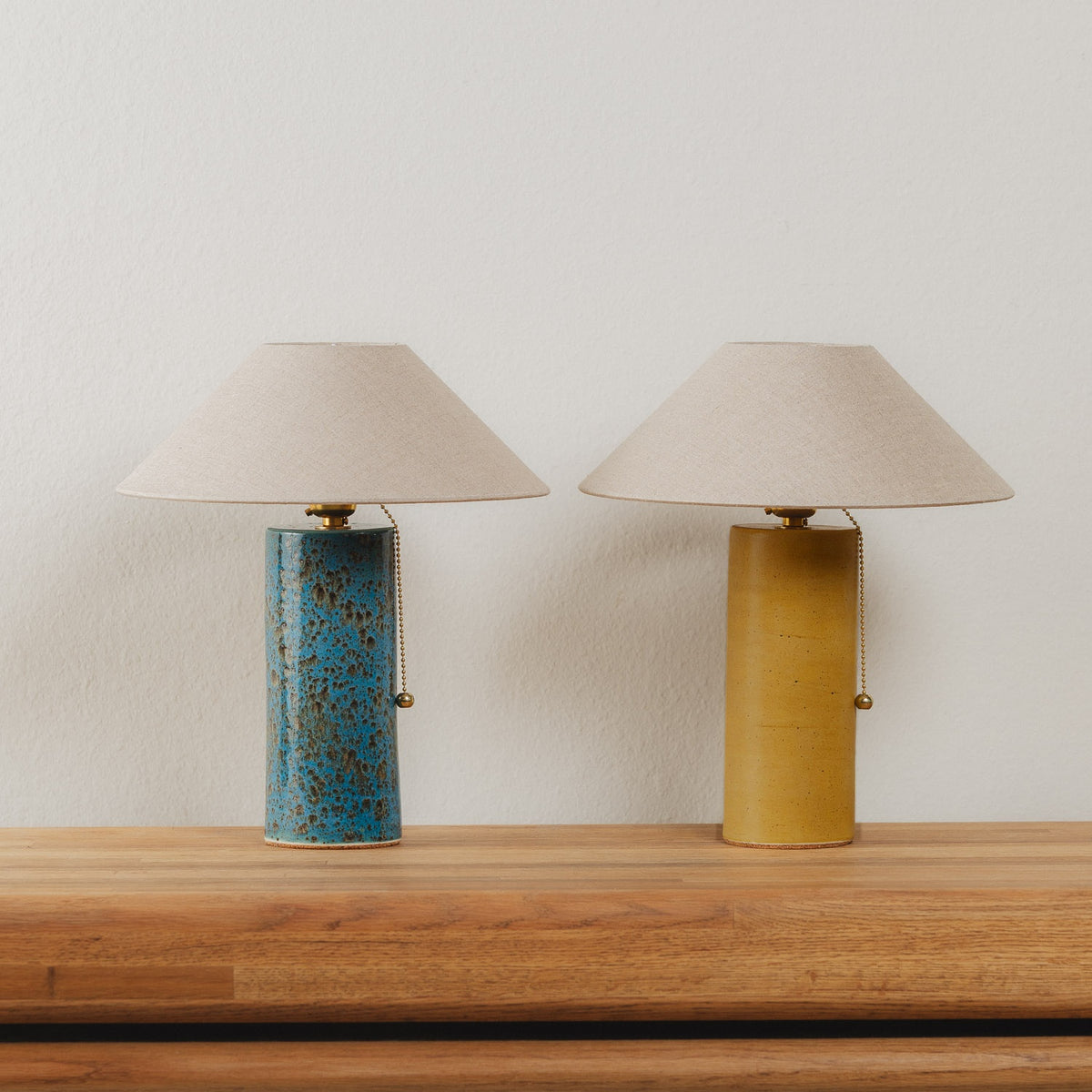 Column Table Lamp in Saffron