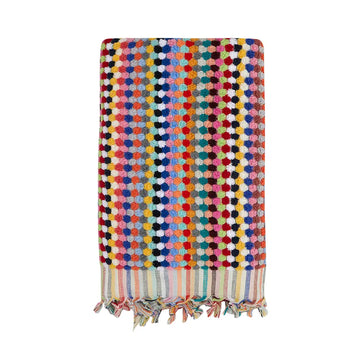 Pompom Oversized Turkish Bath Towel